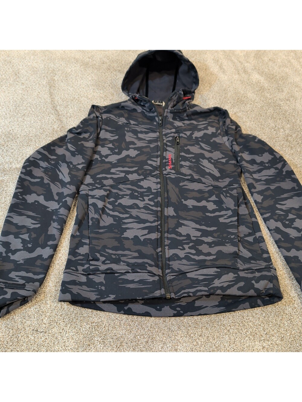 Simms Women's Camo Hooded Jacket Petite Small